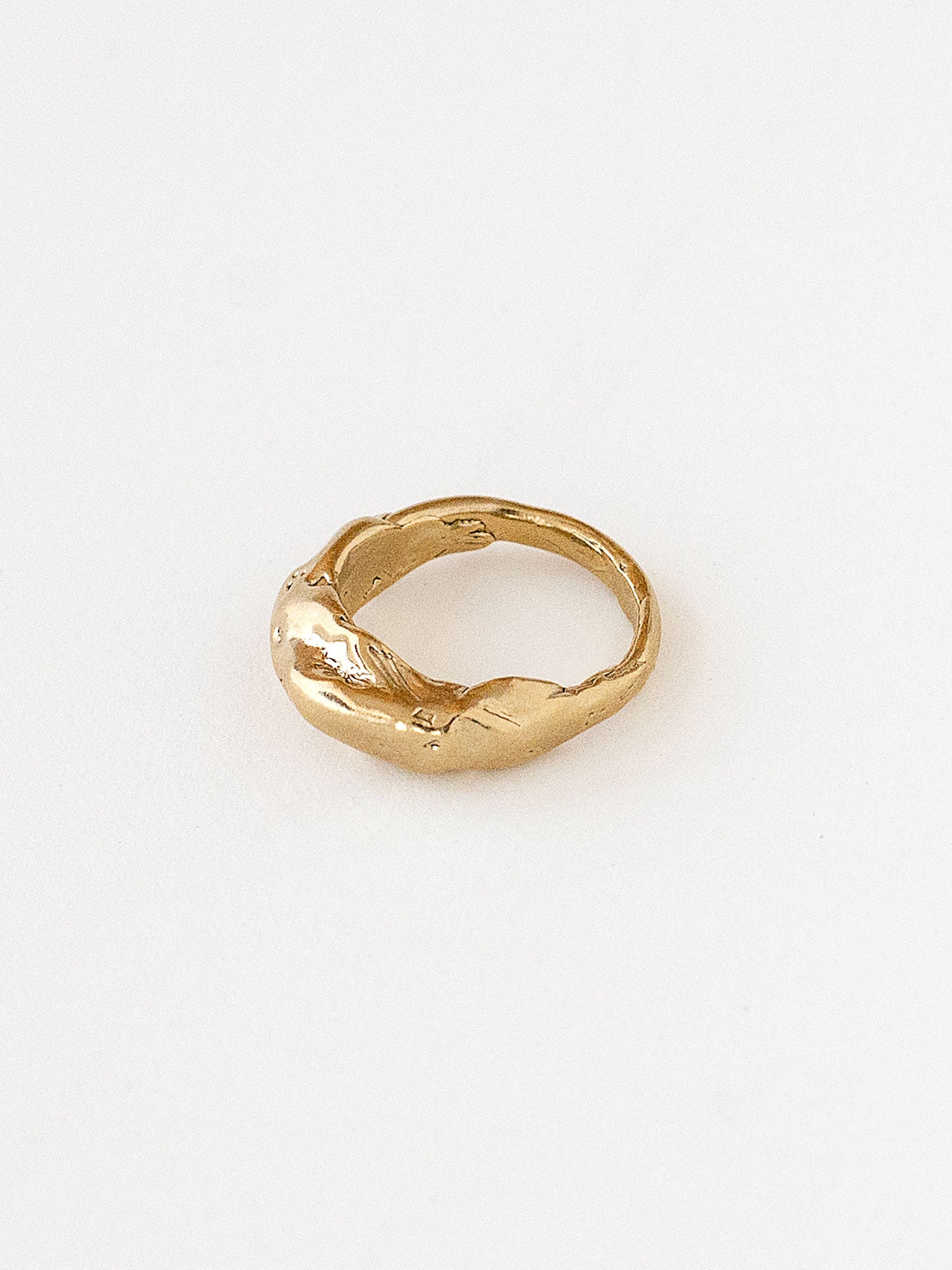 Handmade Domed Brass Ring by Michelle Ross Toronto