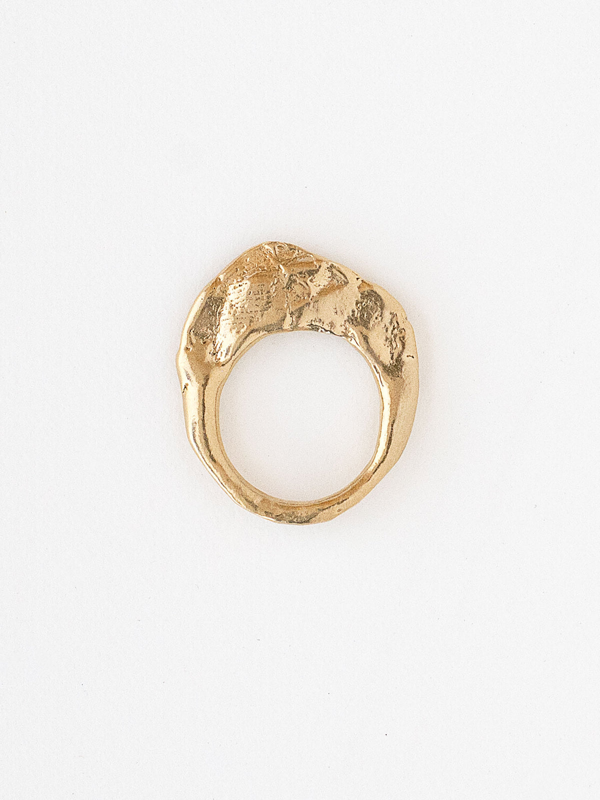 Milt Flat Brass Ring by Michelle Ross Toronto