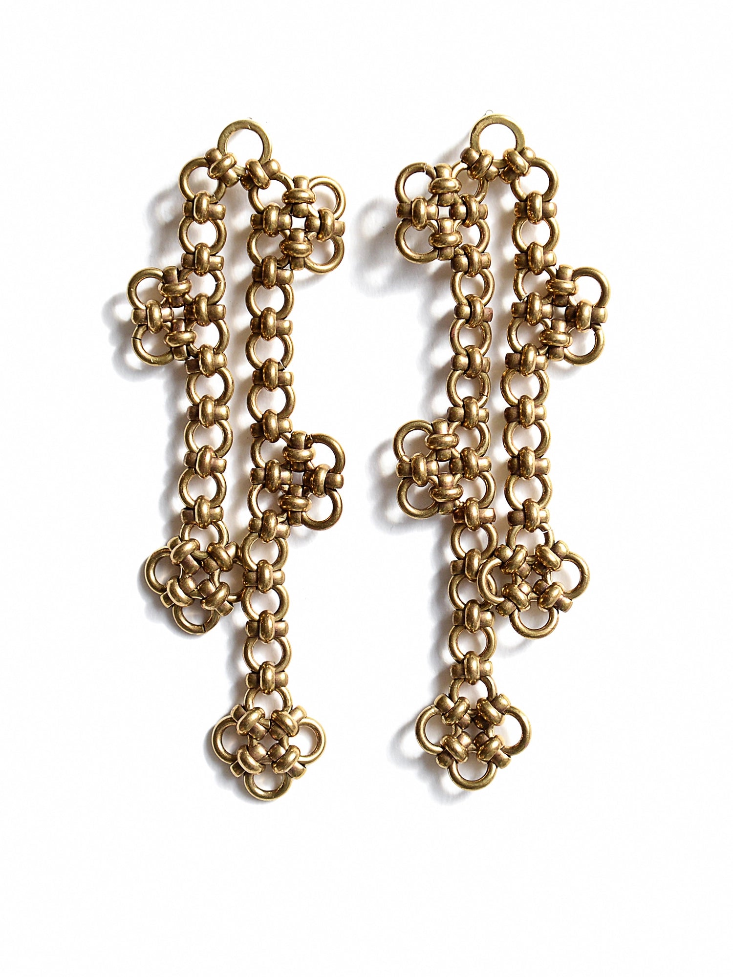 Osha Brass Chain Earrings Michelle Ross