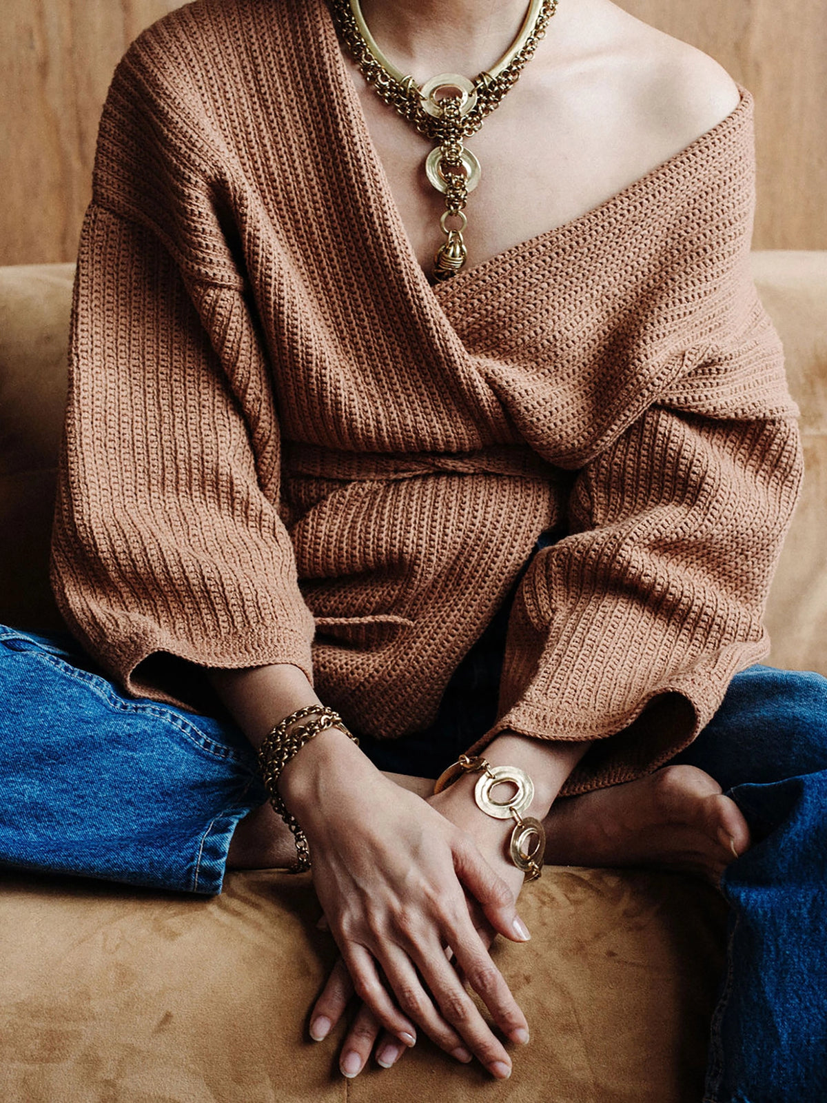 Otto Brass Chain Bracelet Michelle Ross