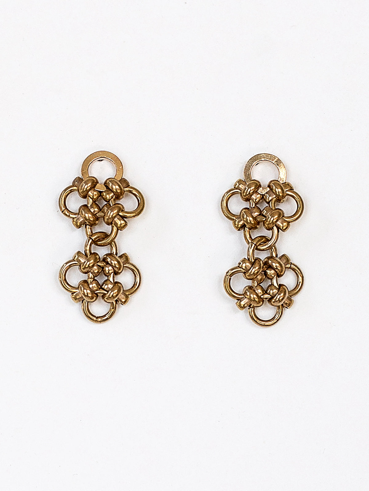 Oya Brass Chain Earrings Michelle Ross