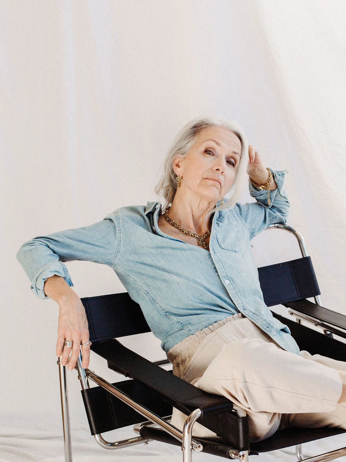 Ozette Brass Chain Necklace Michelle Ross