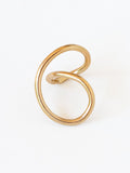 Brass ring with twisted design by Toronto designer Michelle Ross