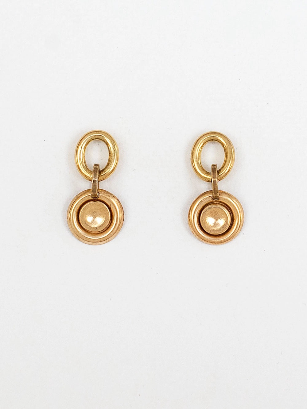 Michelle Ross Rhye Brass Coin Earrings