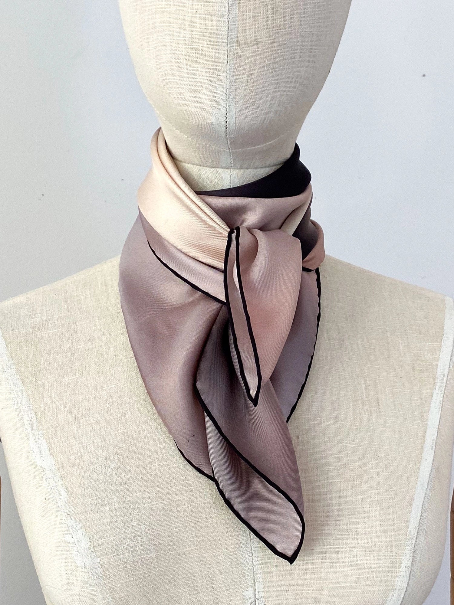 Roan Pink Watercolour Silk Twill Scarf Michelle Ross