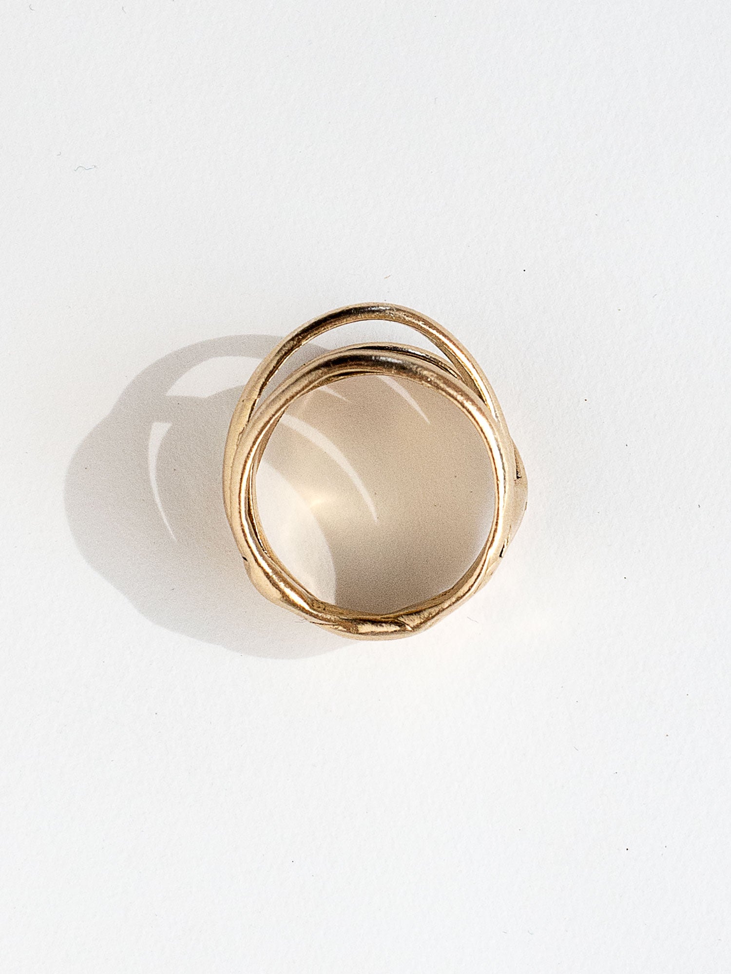 Handmade Large Stacked Brass Ring by Michelle Ross Toronto