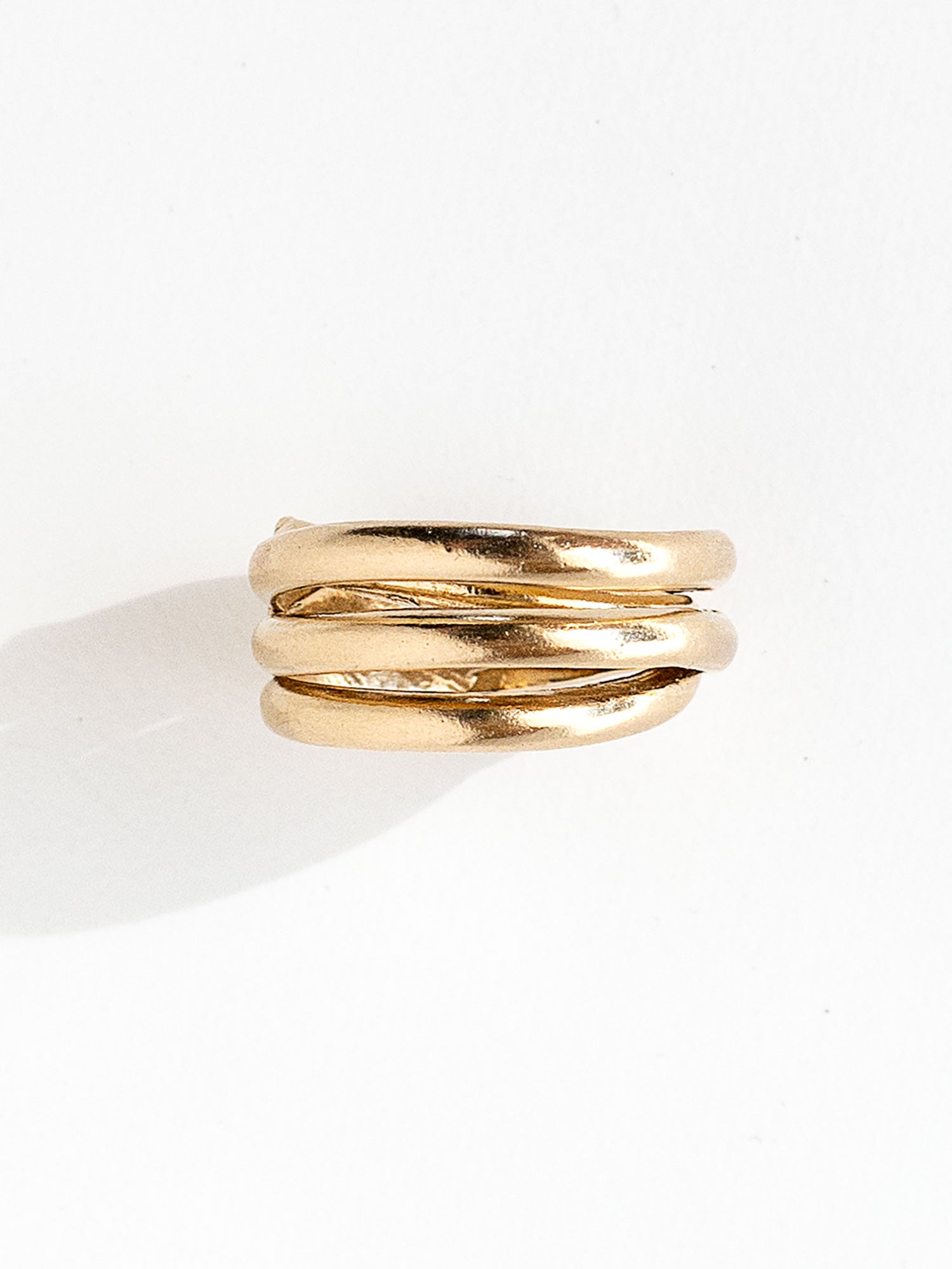 Handmade Large Stacked Brass Ring by Michelle Ross Toronto