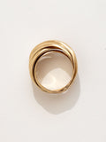 Handmade Large Stacked Brass Ring by Michelle Ross Toronto
