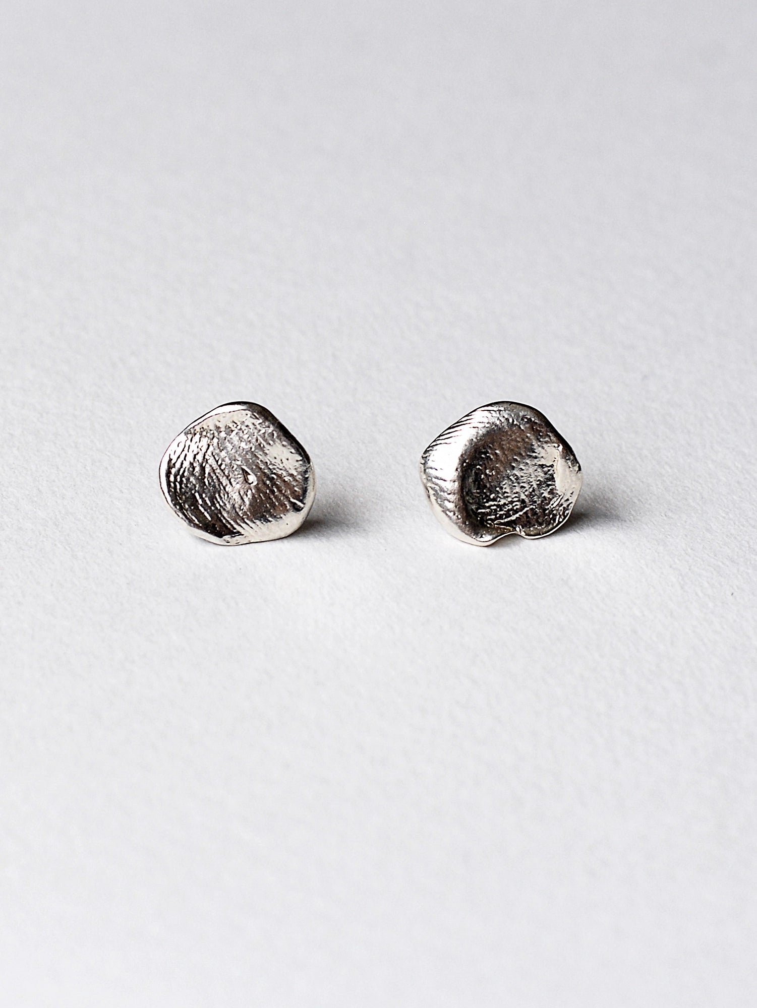 Smudge Silver Stud Earrings Michelle Ross