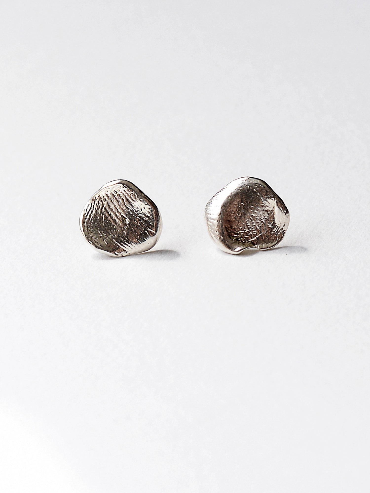 Smudge Silver Stud Earrings Michelle Ross