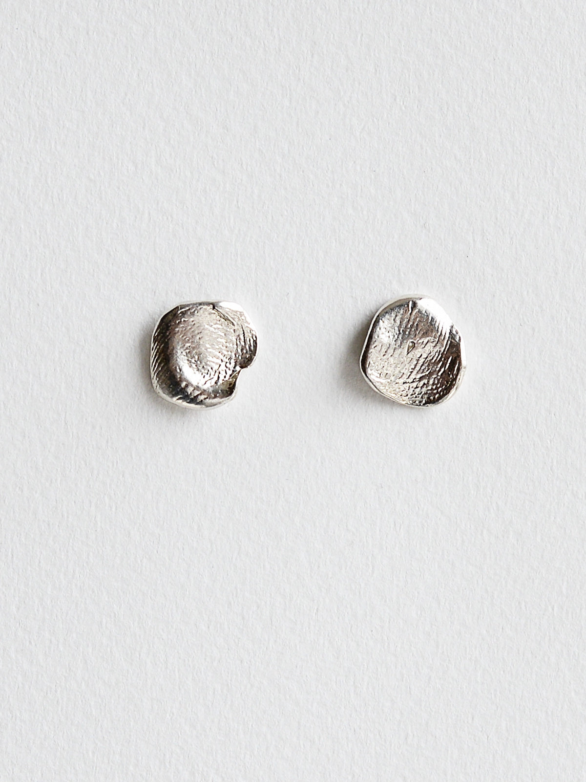 Smudge Silver Stud Earrings Michelle Ross