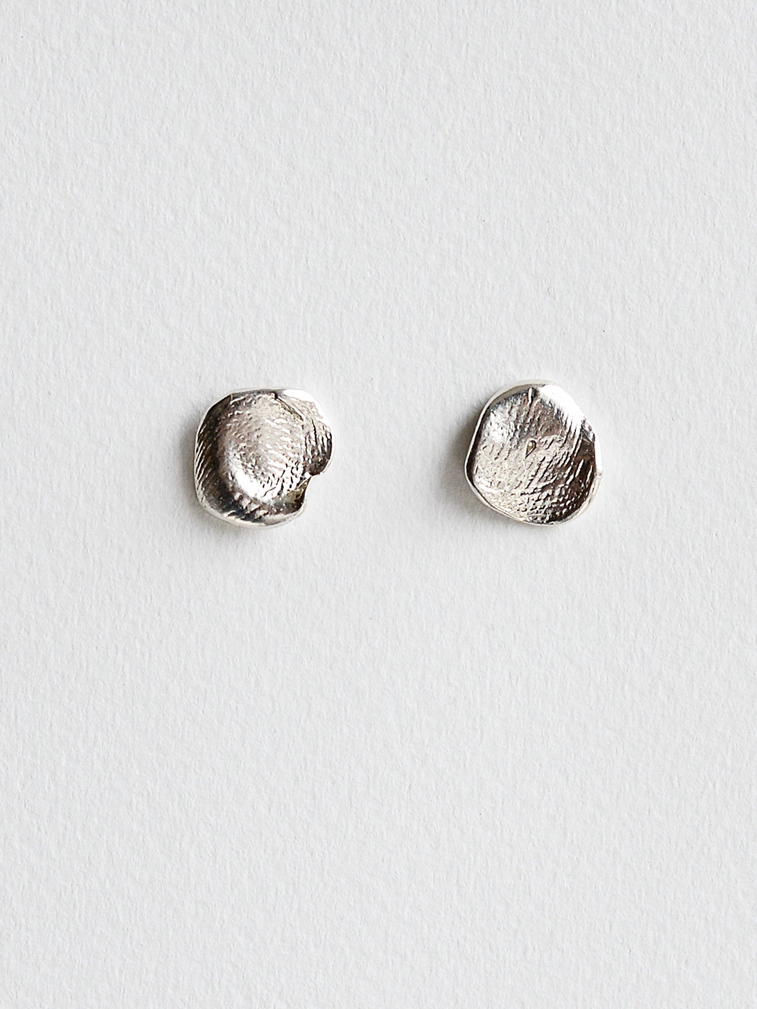 Smudge Silver Stud Earrings Michelle Ross