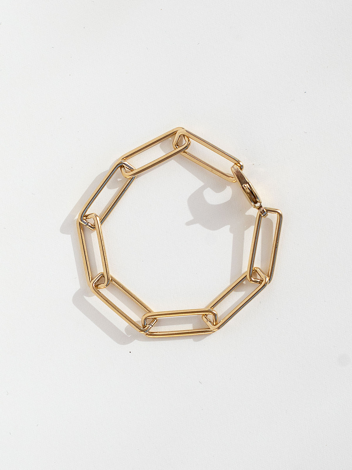 Staple Brass Chain Bracelet by Michelle Ross