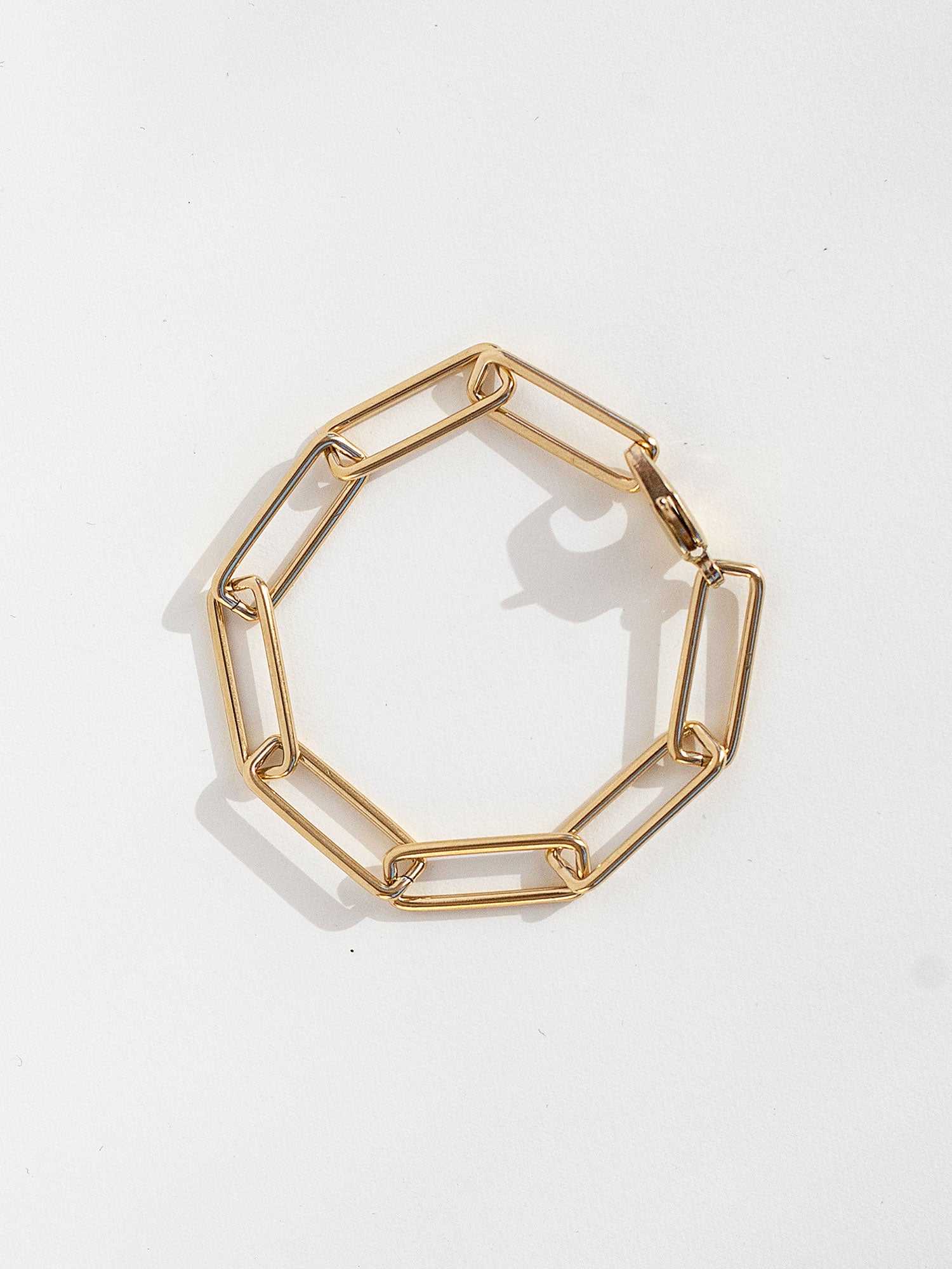 Staple Brass Chain Bracelet by Michelle Ross