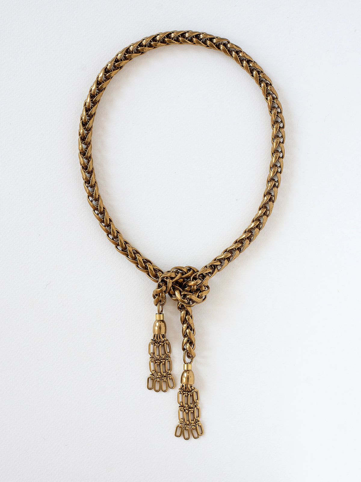 Toni Brass Lariat Necklace Michelle Ross