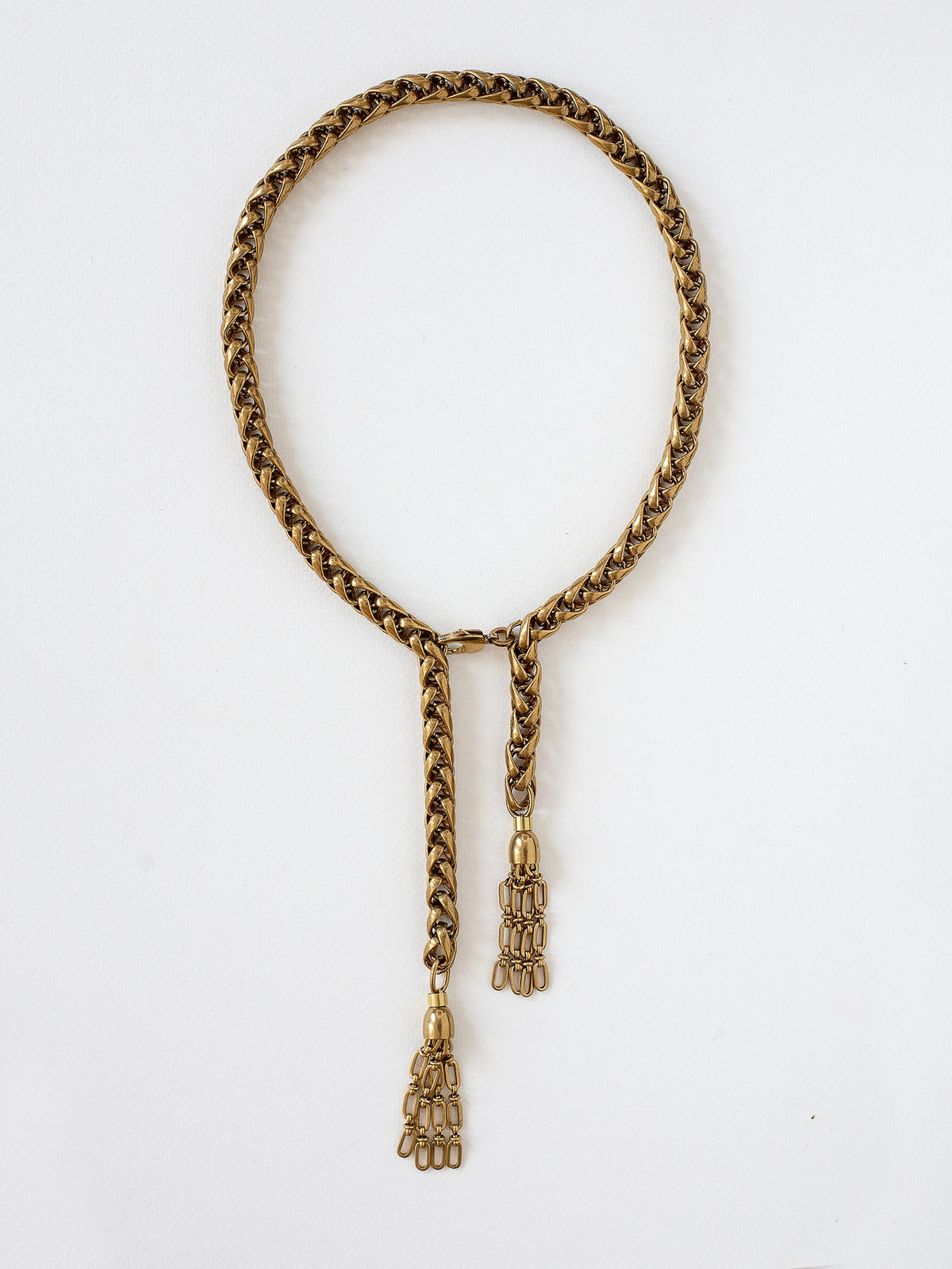 Toni Brass Lariat Necklace Michelle Ross