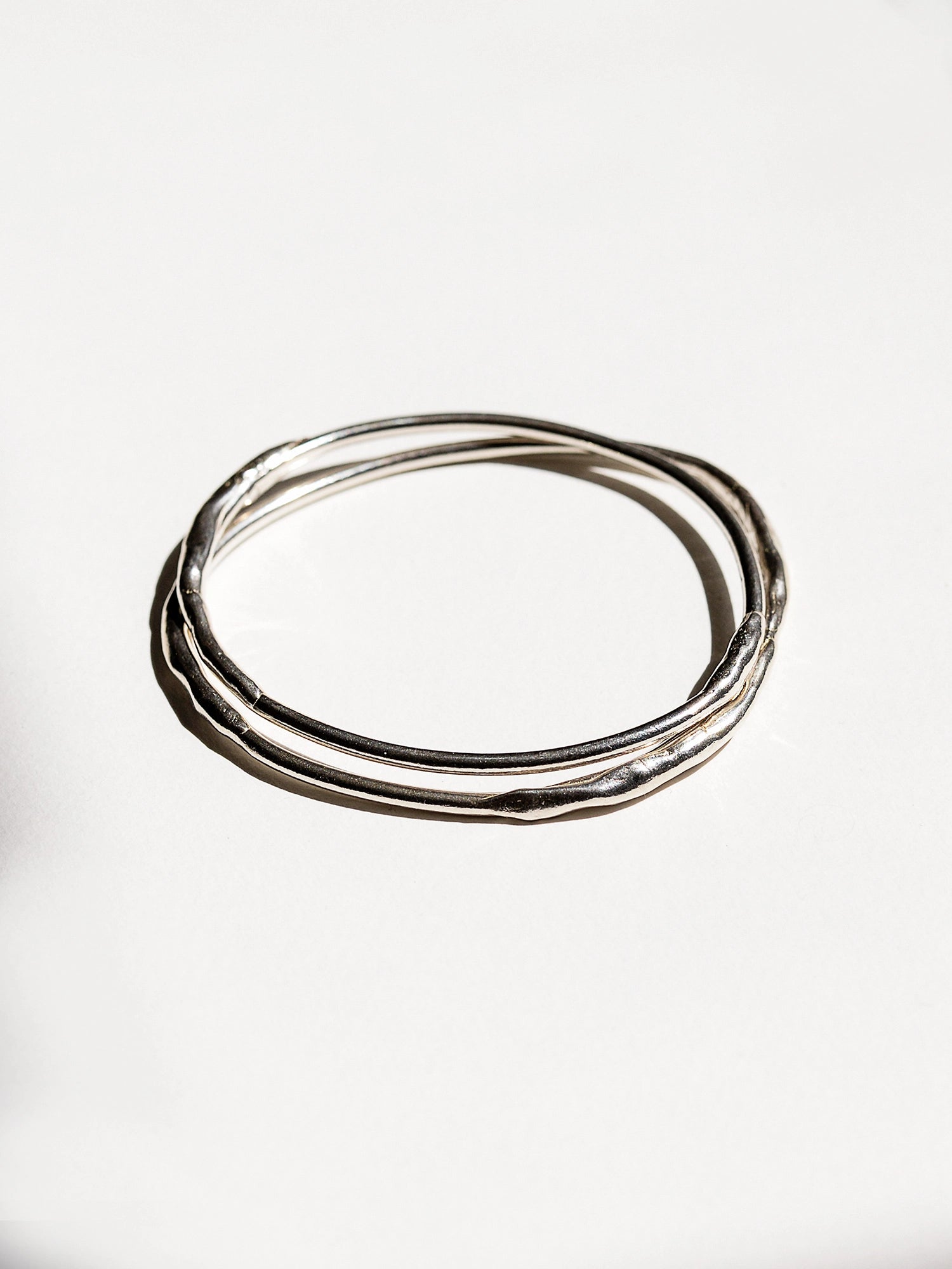 Trin Solid Silver Bangle Bracelet Michelle Ross