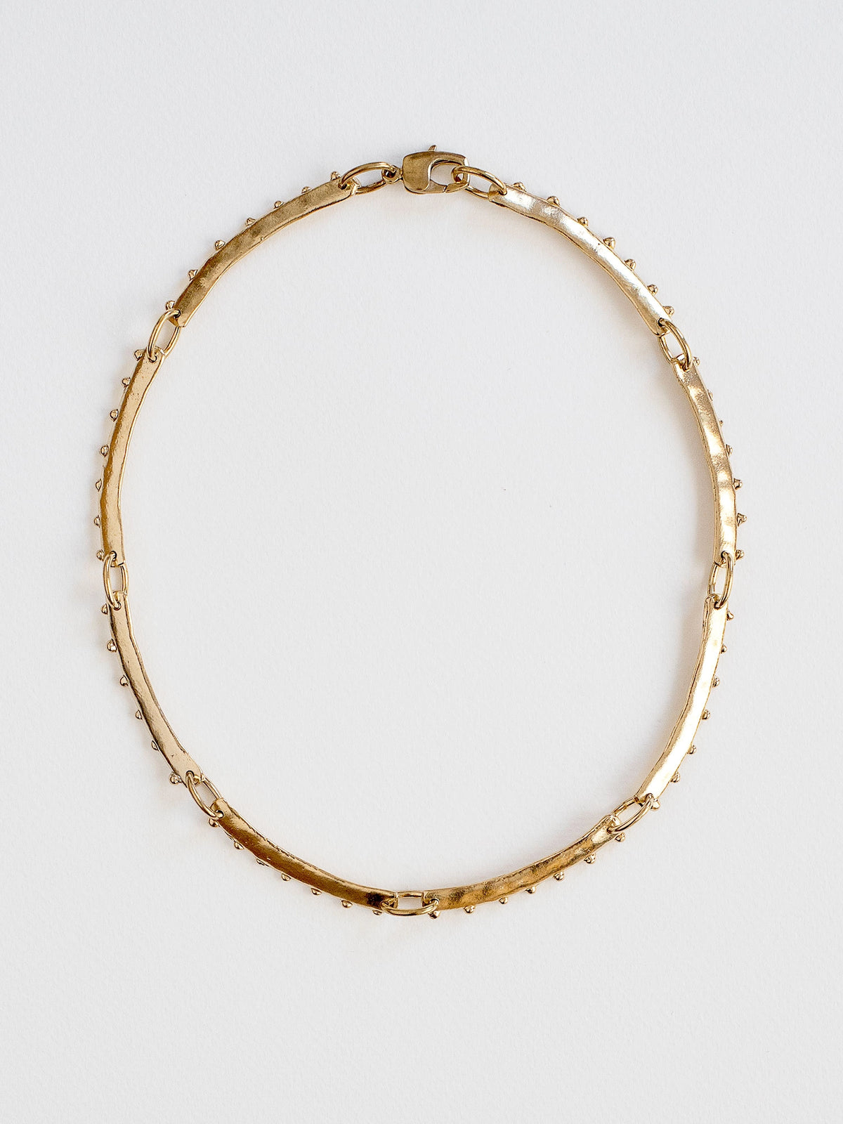 Ula Handmade Solid Brass Collar Necklace by Michelle Ross Toronto