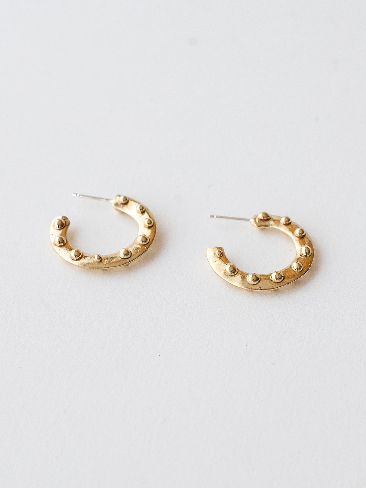 Uri Brass Thin Hoop Earrings by Michelle Ross