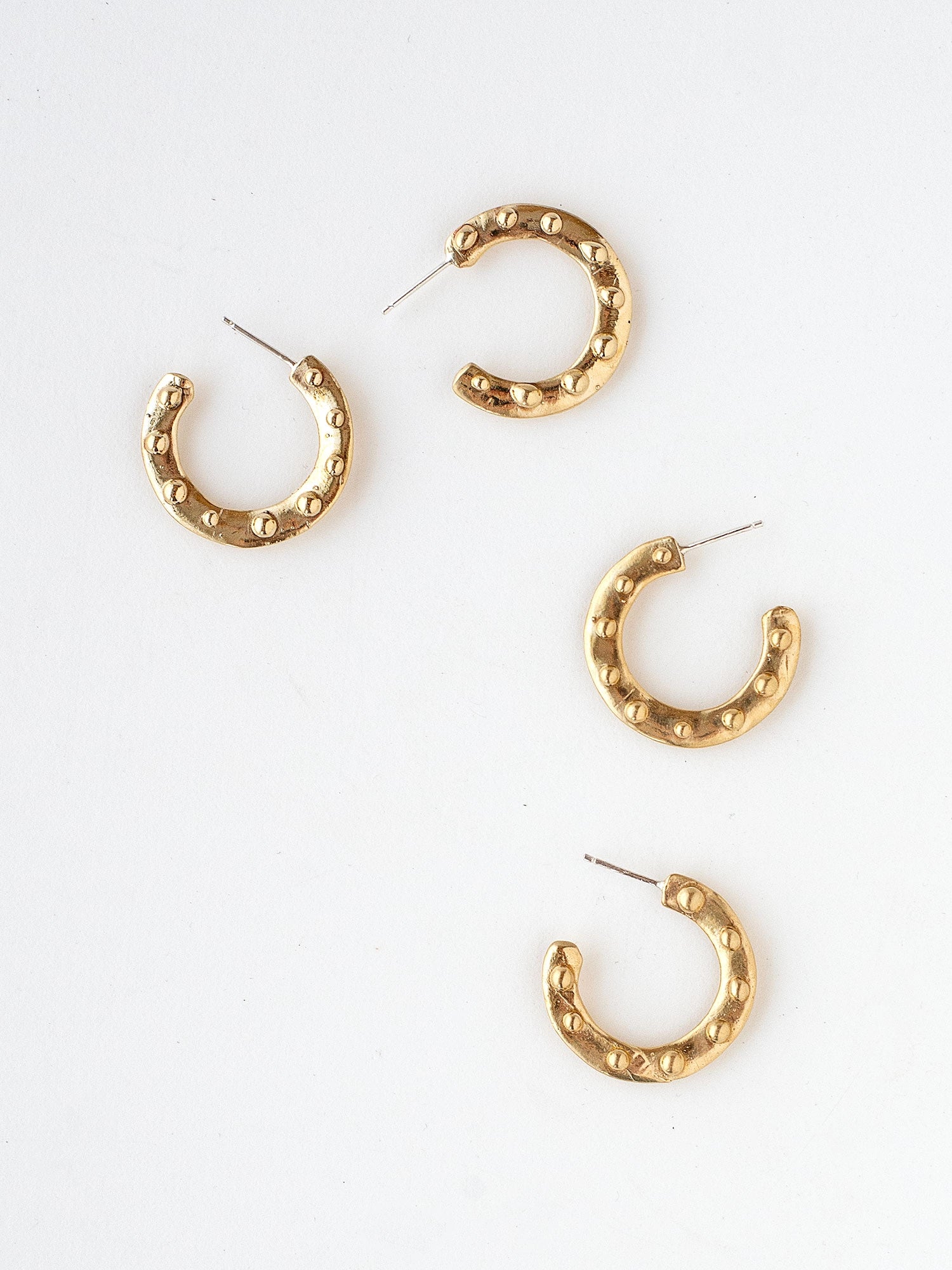 Uri Brass Thin Hoop Earrings by Michelle Ross