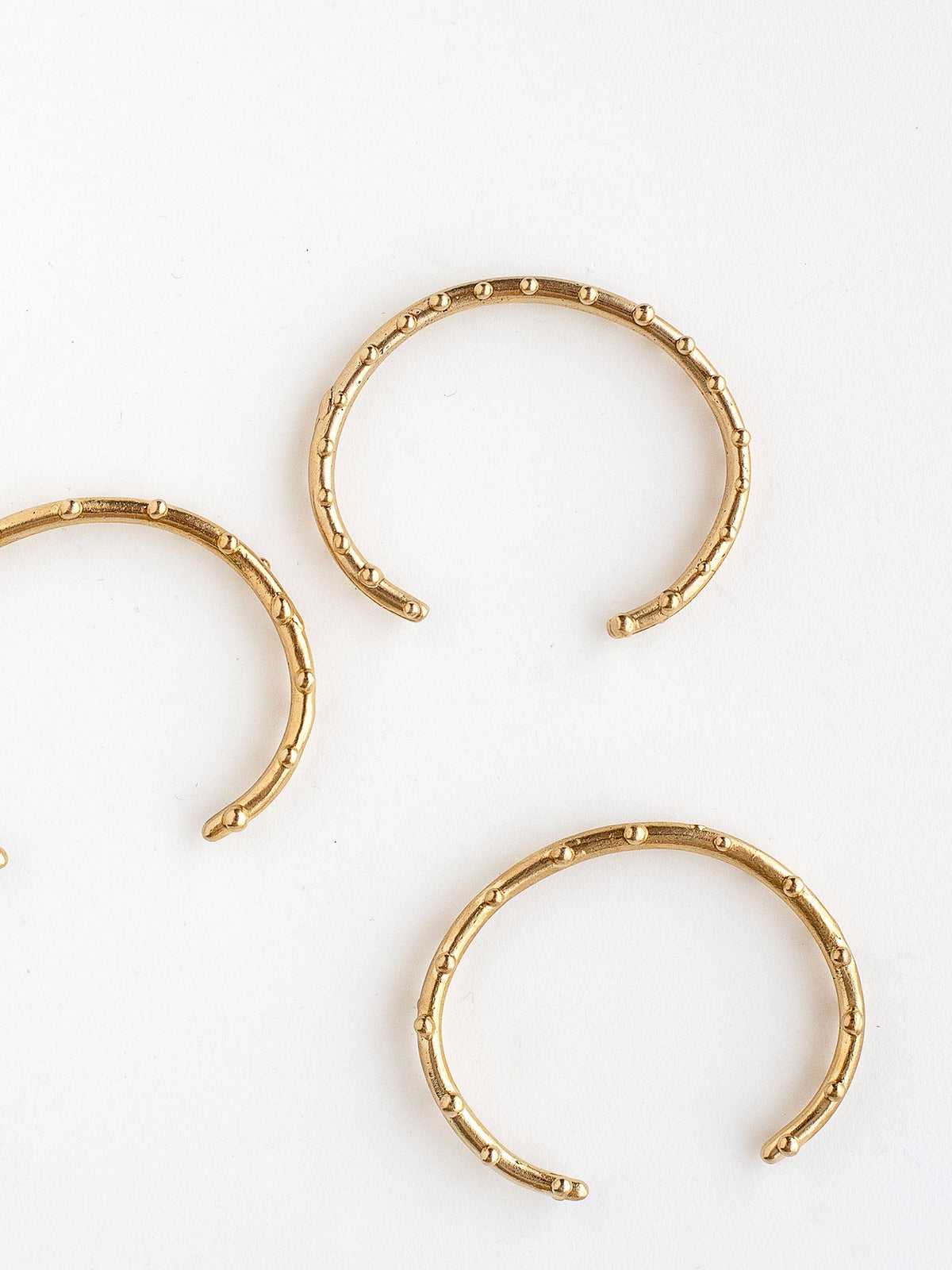 Uffi Thin Decorative Solid Brass Bangle Bracelet handmade by Michelle Ross