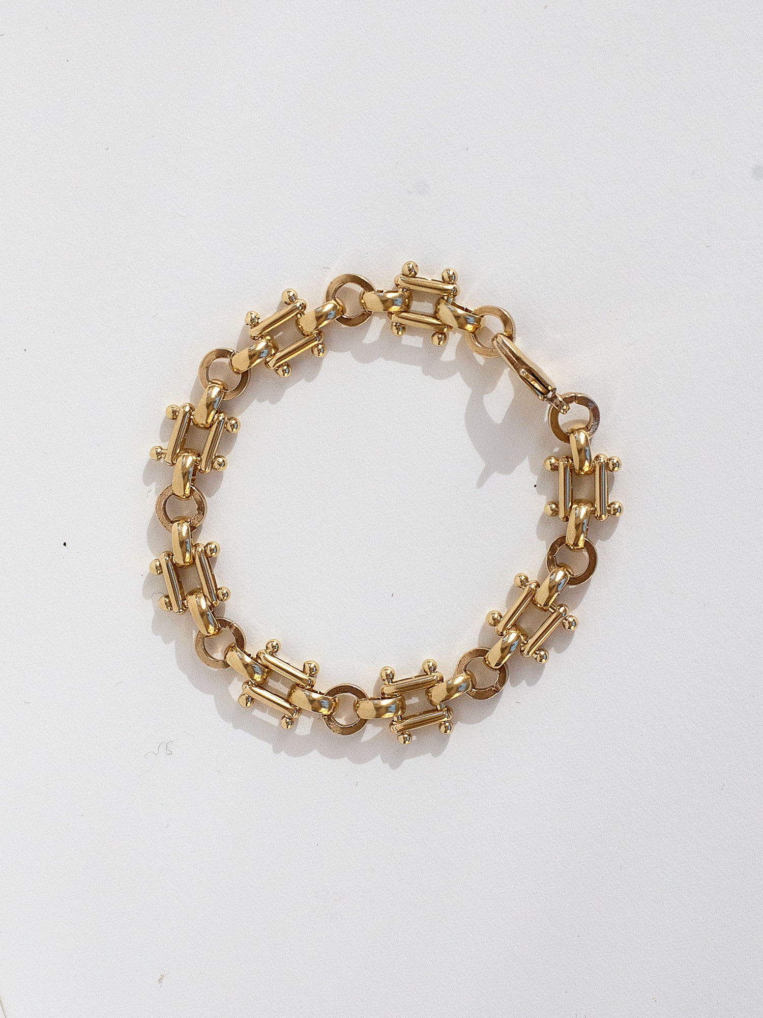 Watch Brass Chain Bracelet by Michelle Ross