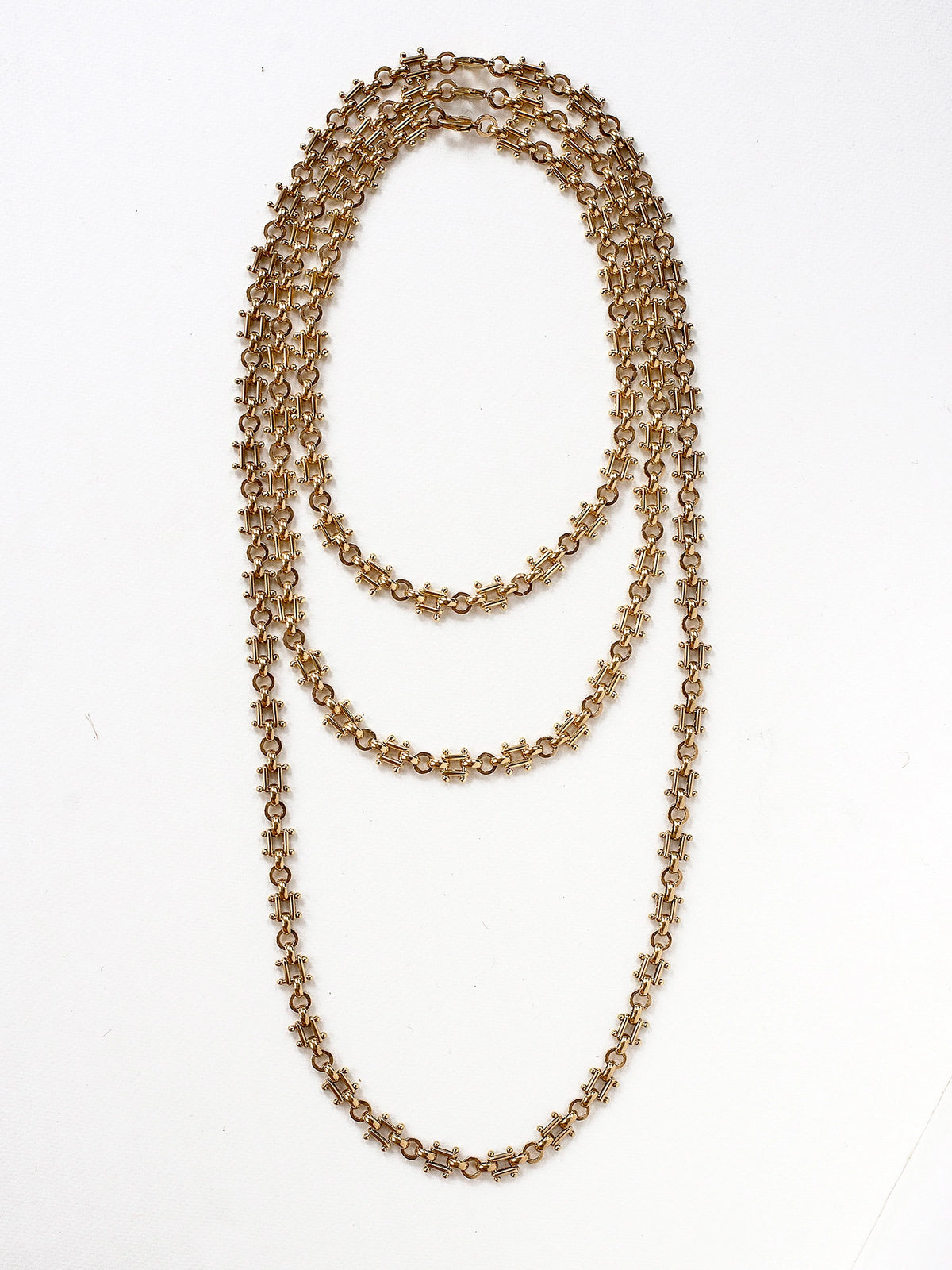 3 different lengths of Brass Chain Necklaces by Michelle Ross