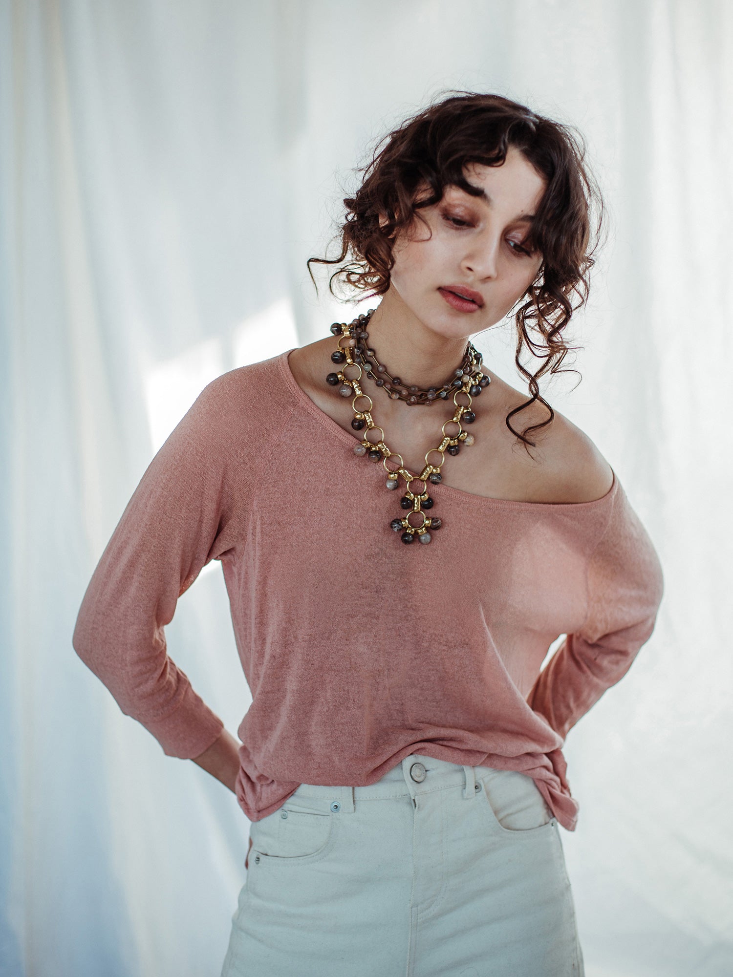 LILIAM (AQUAMARINE) NECKLACE